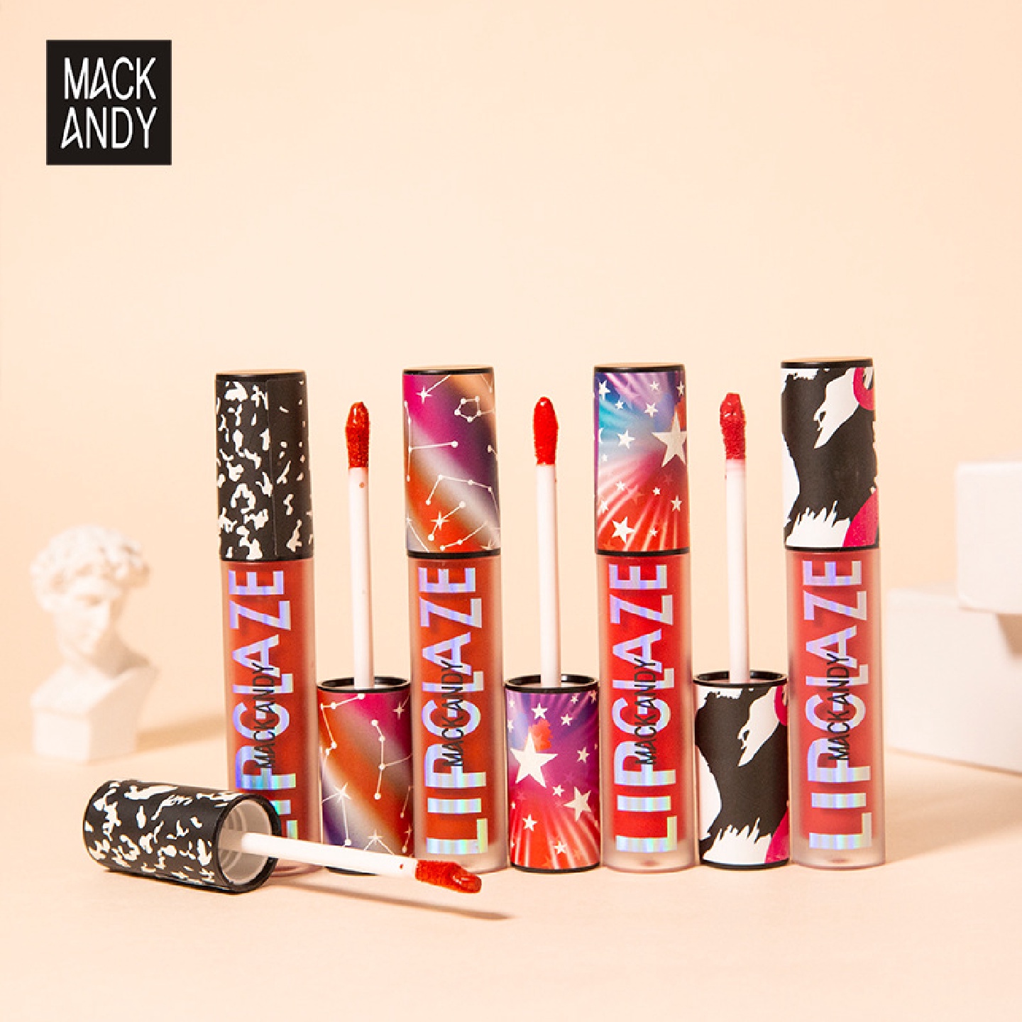 快手网红直播玛可安迪雾色梦境绒情空气唇釉持久显色雾面哑光口红