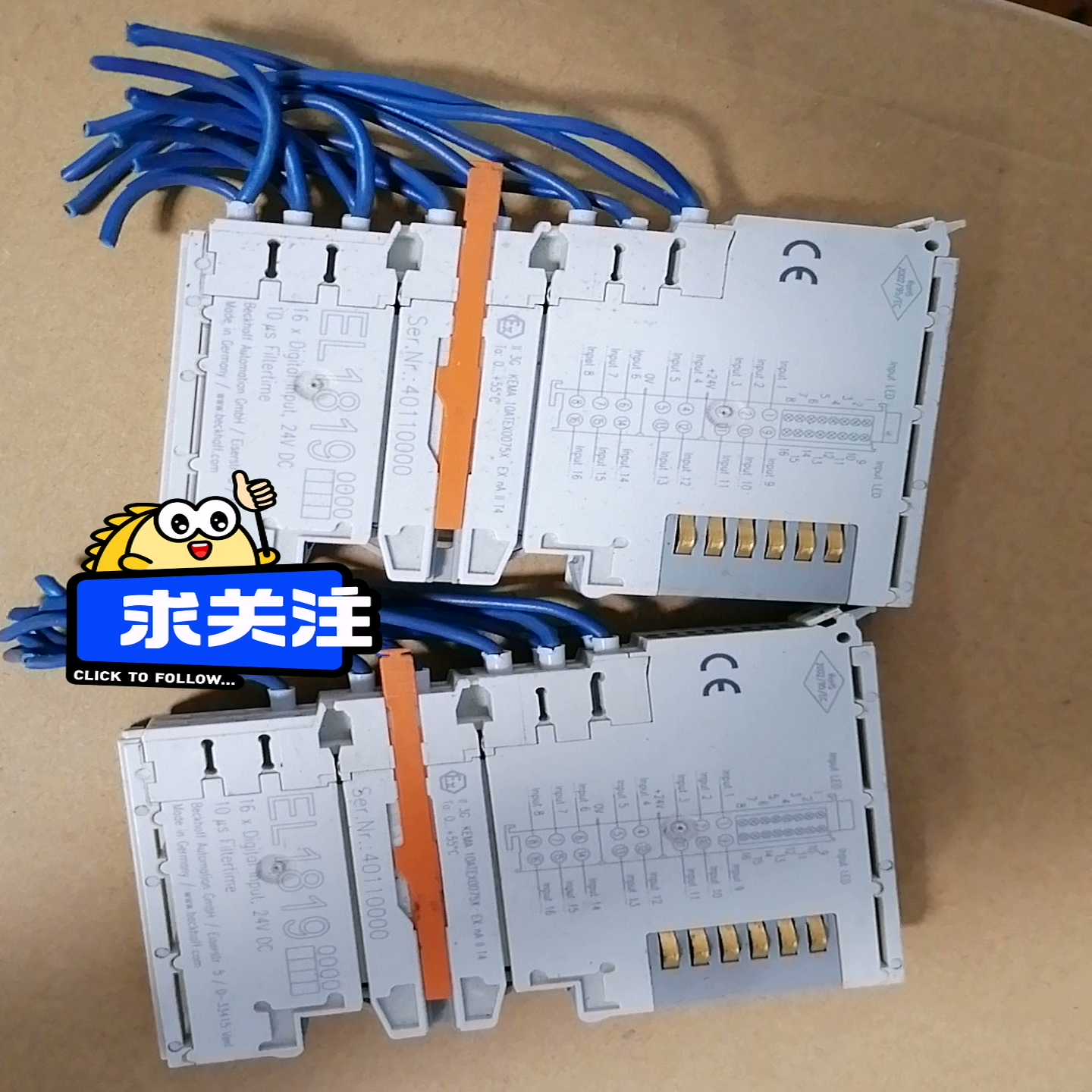 倍福模块EL1819，成色如图，库存2个询价