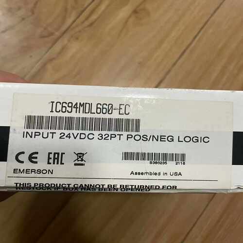 【议价】爱默生PLCIC694MDL660，未开封，功能包适用