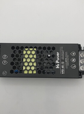 LED高品质灯带监控灯条24V48V电源变压器开关电源12V黑色超薄400W