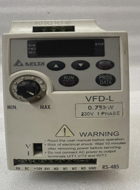 DELTAVFD007L21A变频器VFD-L230V