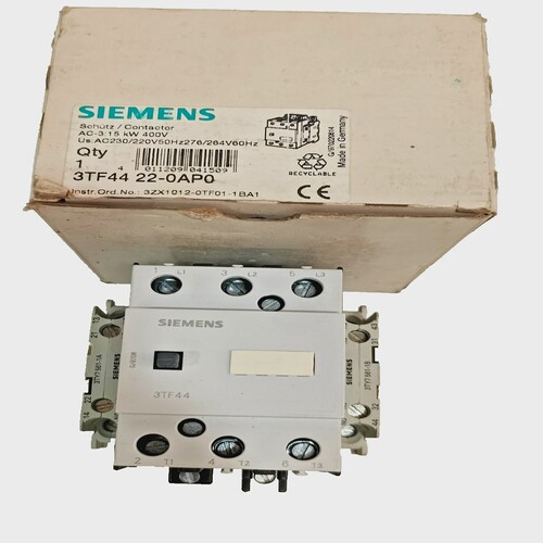 *带盒*西门子3TF4422-0AP0接触器2NO2NC230-277V50/60HZ