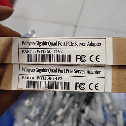 Winyao WY1350T4V2千兆网卡，四口PCI-E服-议价971