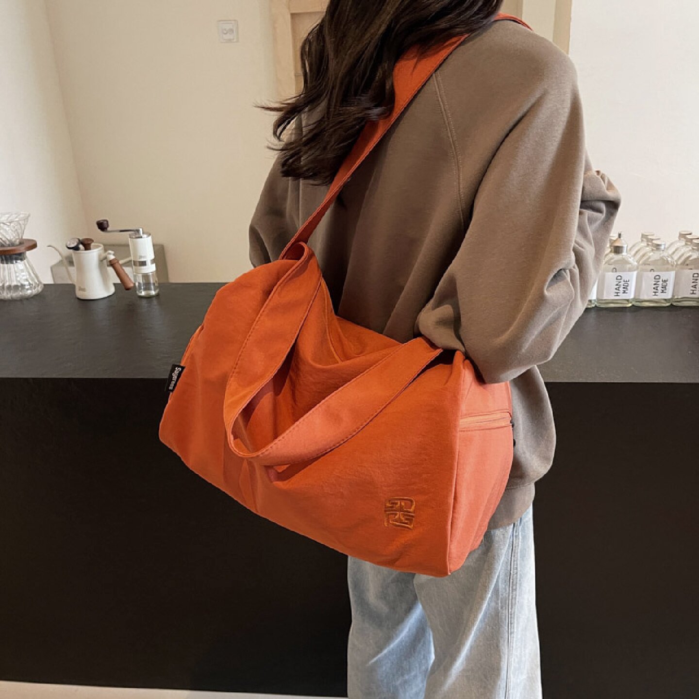 运动包女健身小包大容量短途旅行包单肩包女轻便行李包百搭斜挎包