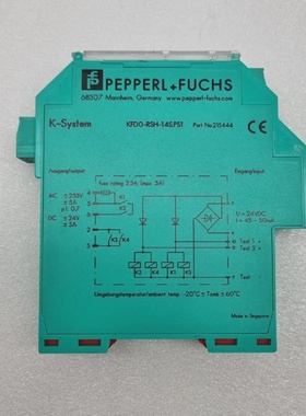 Pepperlfuchs KFD0RSH1.4S.PS1 KSystem Relais Module Gratuit E