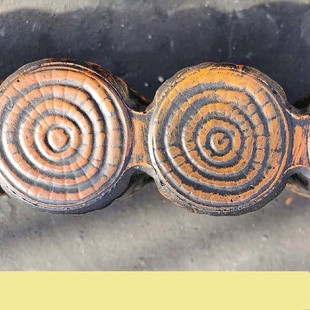 水泥木桩围栏草平绿化带混凝土仿木护栏树坑围栏花园栅栏仿真树桩