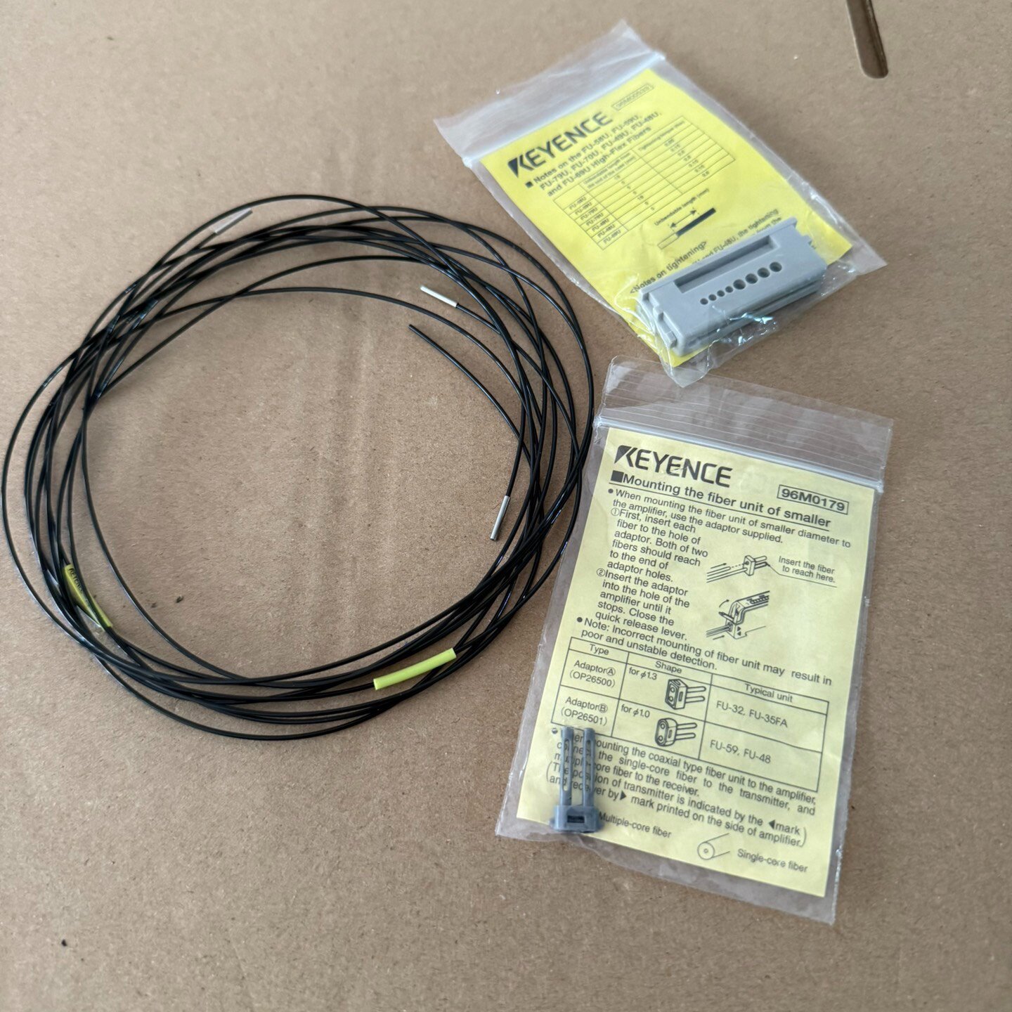 【询价】基恩士KEYENCE光纤传感器FU-59U 线长1米左右