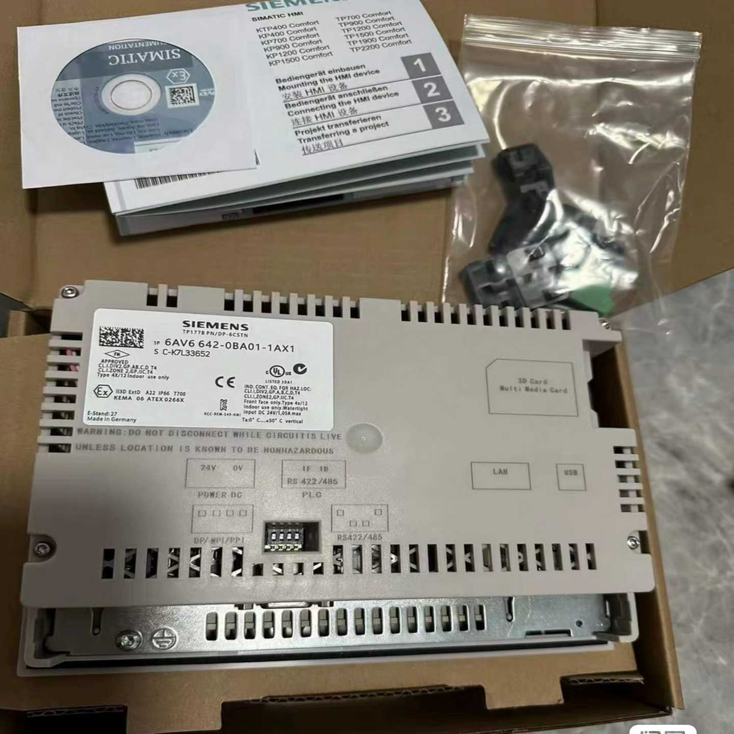 西门子6AV6642-0BA01-1AX1触摸屏,成色99新--议价商品