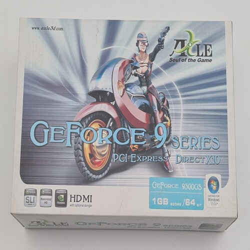 全新-Axle3NvidiaGeForce9300GS1GBDDR2PCI-ECRTDVIHD