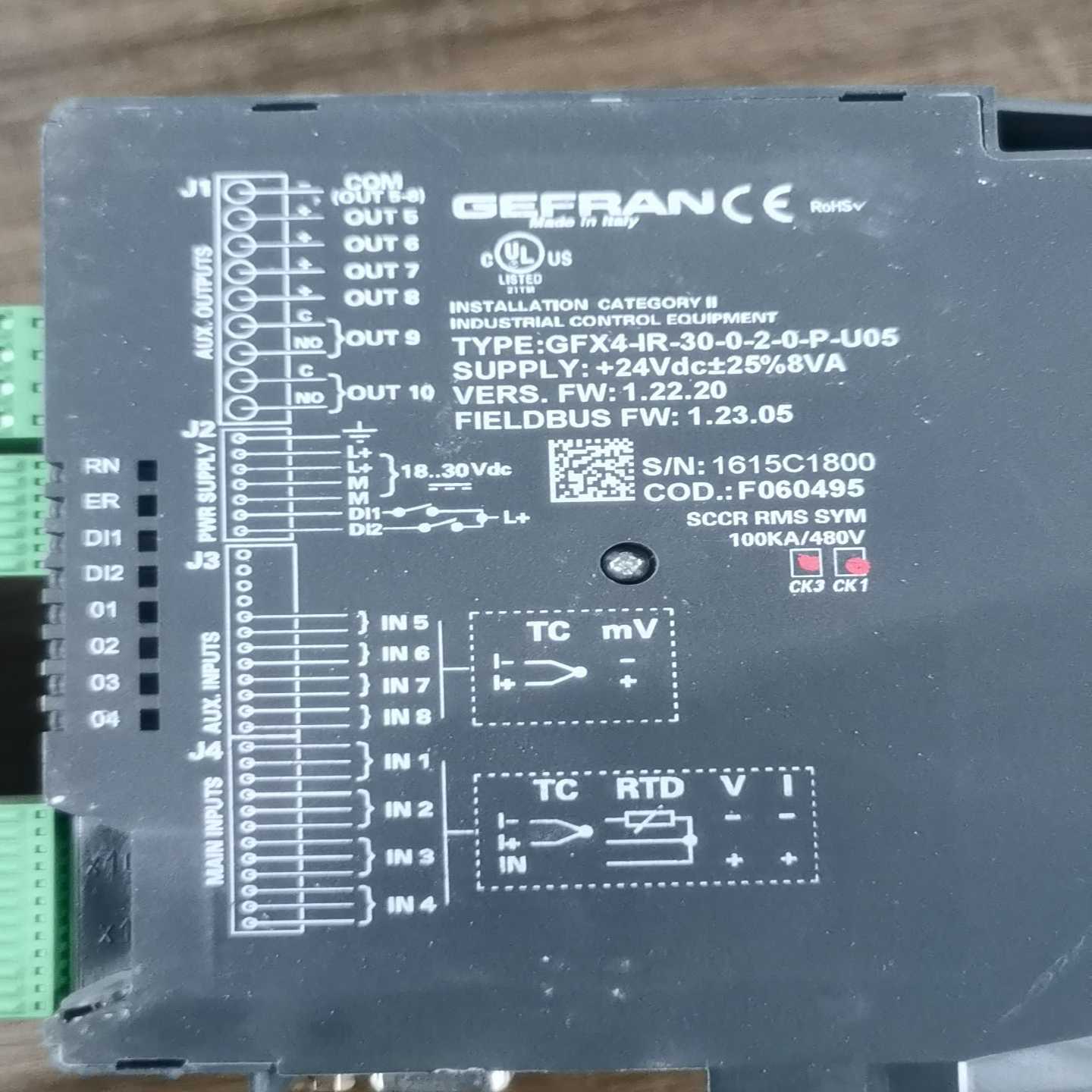 议价意大利GEFRAN杰弗伦控制器GFX4-IR-30-0-2-