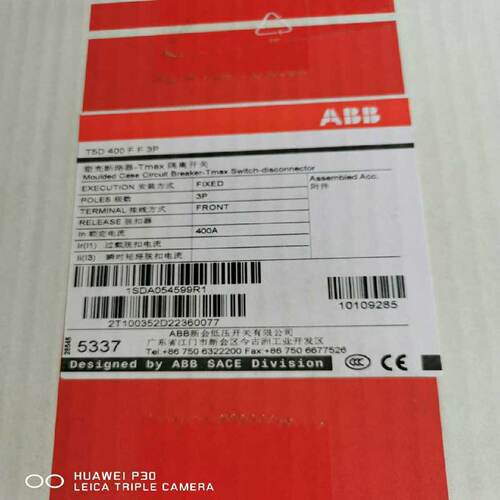 询》ABB塑壳断路器T5D400FF3P1SDA05询价