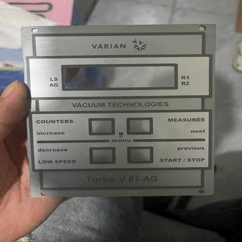 咨询-Varian瓦里安Turbo-V81-AG分子泵控制器面板，