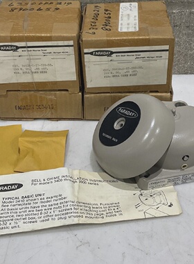 FARADAY 3440 300415 VIBRATING BELL ASSEMBLY .02 AMP 120 V LO
