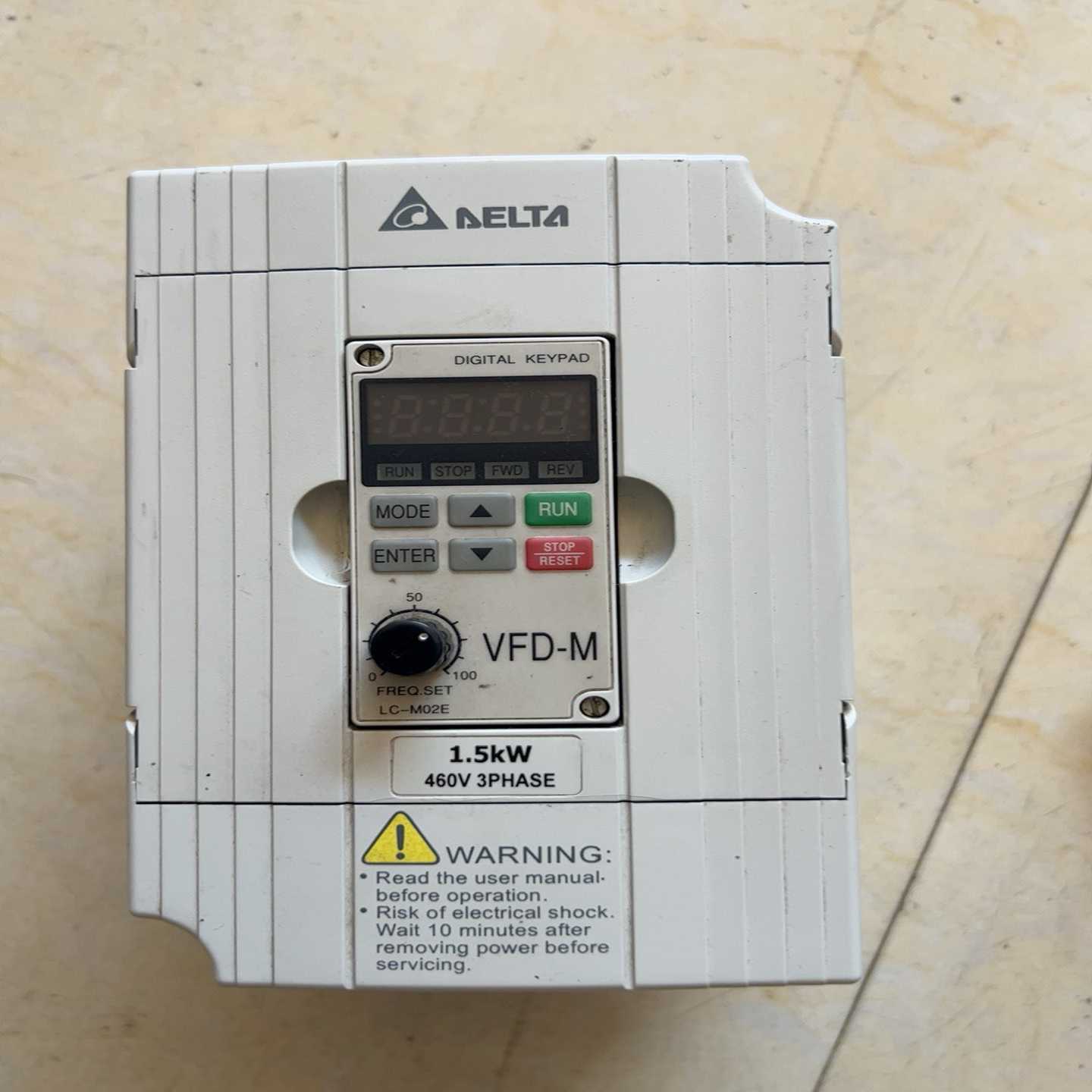 台达VFD015M43B变频器,1.5kw,380V,拆机成--议价商品