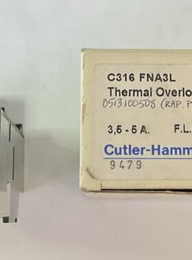CUTLER HAMMER C316 FNA3L THERMAL OVERLOAD RELAY SER.A2 3.55A