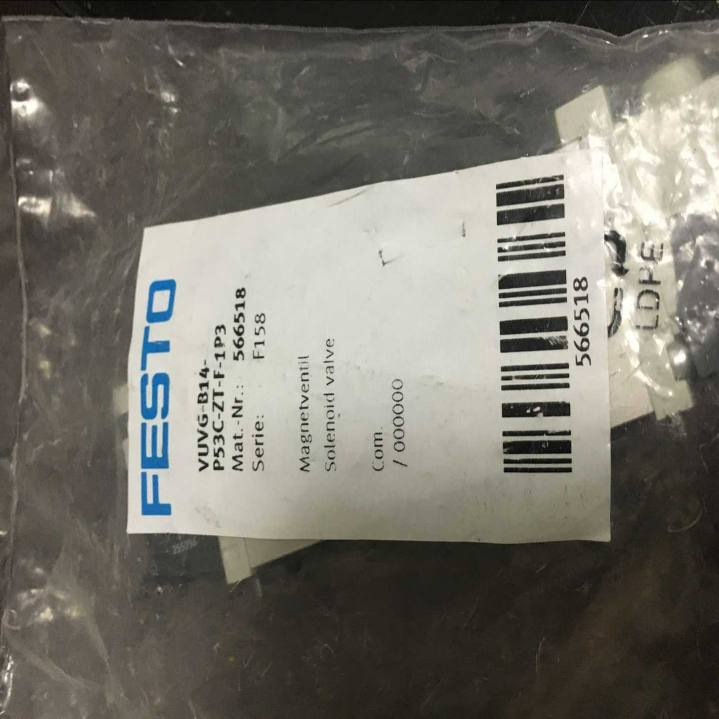 配件原装正品费斯托FESTO 电磁阀 VUVG-B14-P53C-ZT-F-1P3 56议价