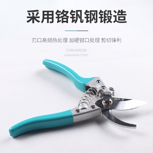 铁皮剪加厚锋利修花剪枝园艺剪省力SK5强力果树剪刀园林工具批发