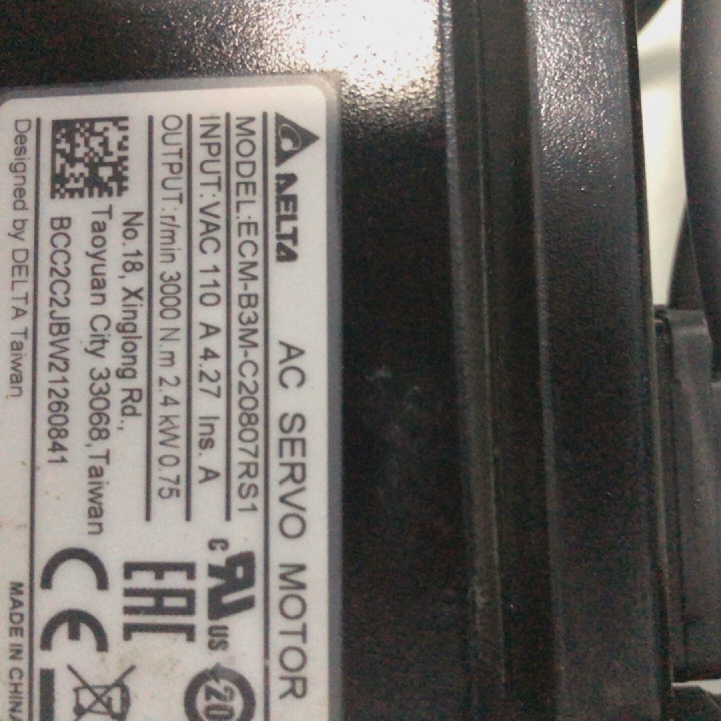 台达伺服电机ECMB3MC20807RS1-议价