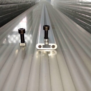 25*78铝导轨工业铝挤型材料滑槽铝滑轨光电开关铝金直线铝道轨支