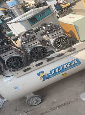 九成新静音无油空压机，JUBA品牌，型号LD-1600X3。--议价商品