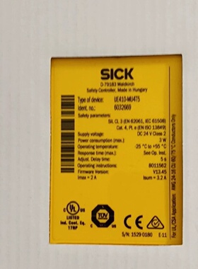 全新原装SICK西克安全控制器UE410MU4T5型号6-询