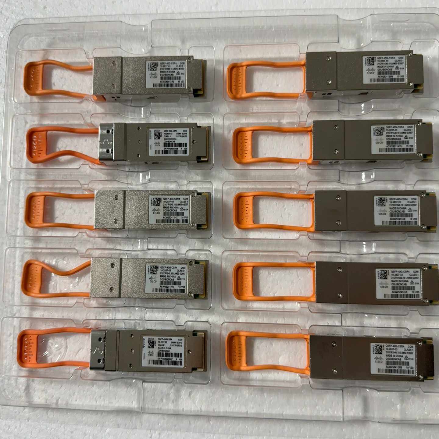 询价~思科QSFP-40G-CSR4 40G万兆多模光纤模块，绿标