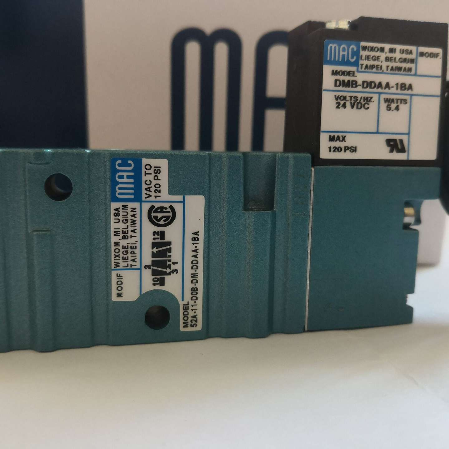 美国MAC电磁阀原装全新正品件现货供应52A-11-DOB-DM-DDAA-1BA