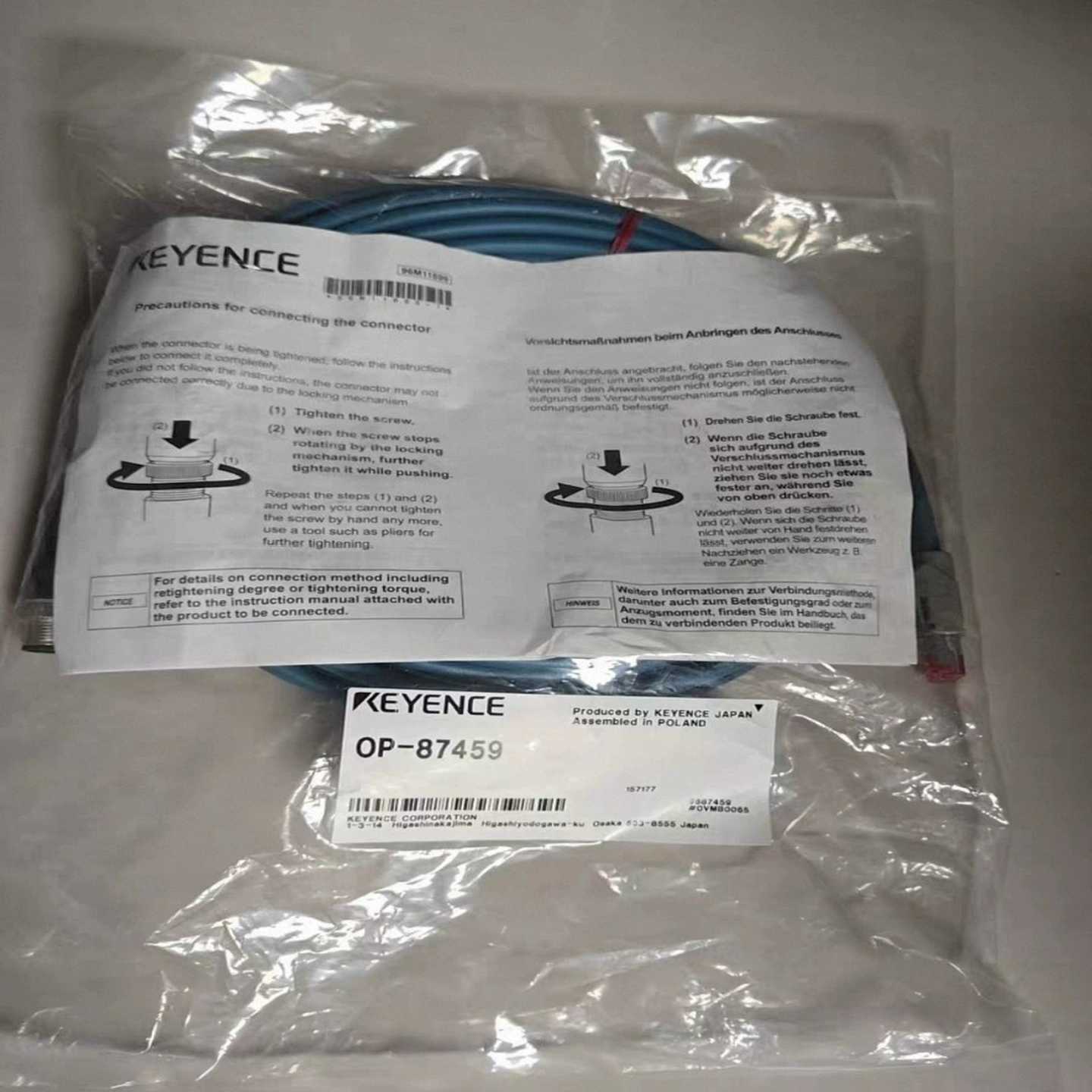 基恩士KEYENCEOP-87459连接线，全新原装正品，--议价商品