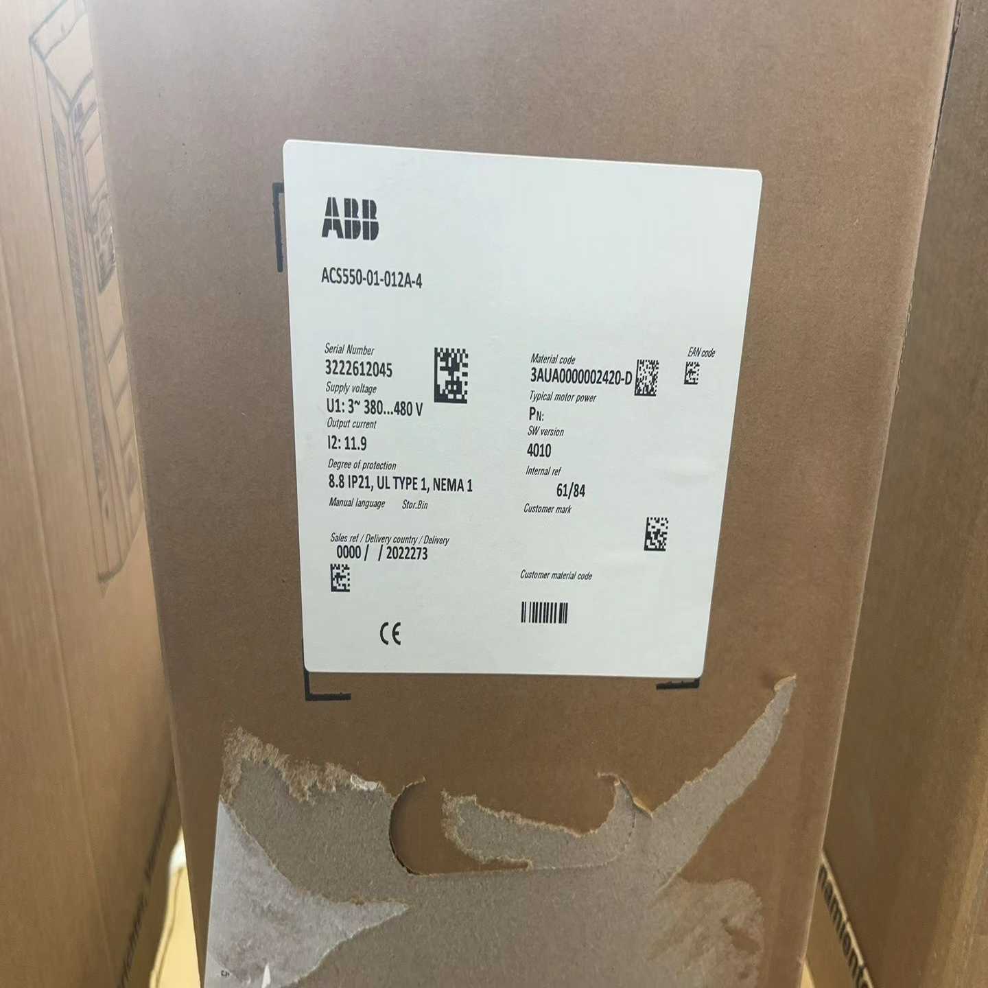 议价ACS550-01-012A-4ABB全新原装变频器实物现货/维修