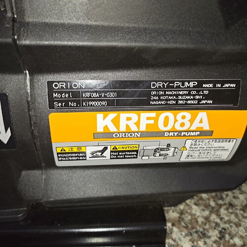 询-ORION真空泵KRF08AV0301电机AEMF