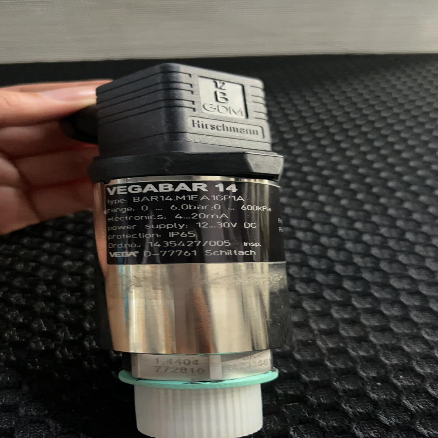 VEGA BAR14 M1EA1GP1A 压力传感器现货议价询价