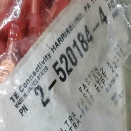 询价~te泰科端子  :2-520184-4 一袋250个，美