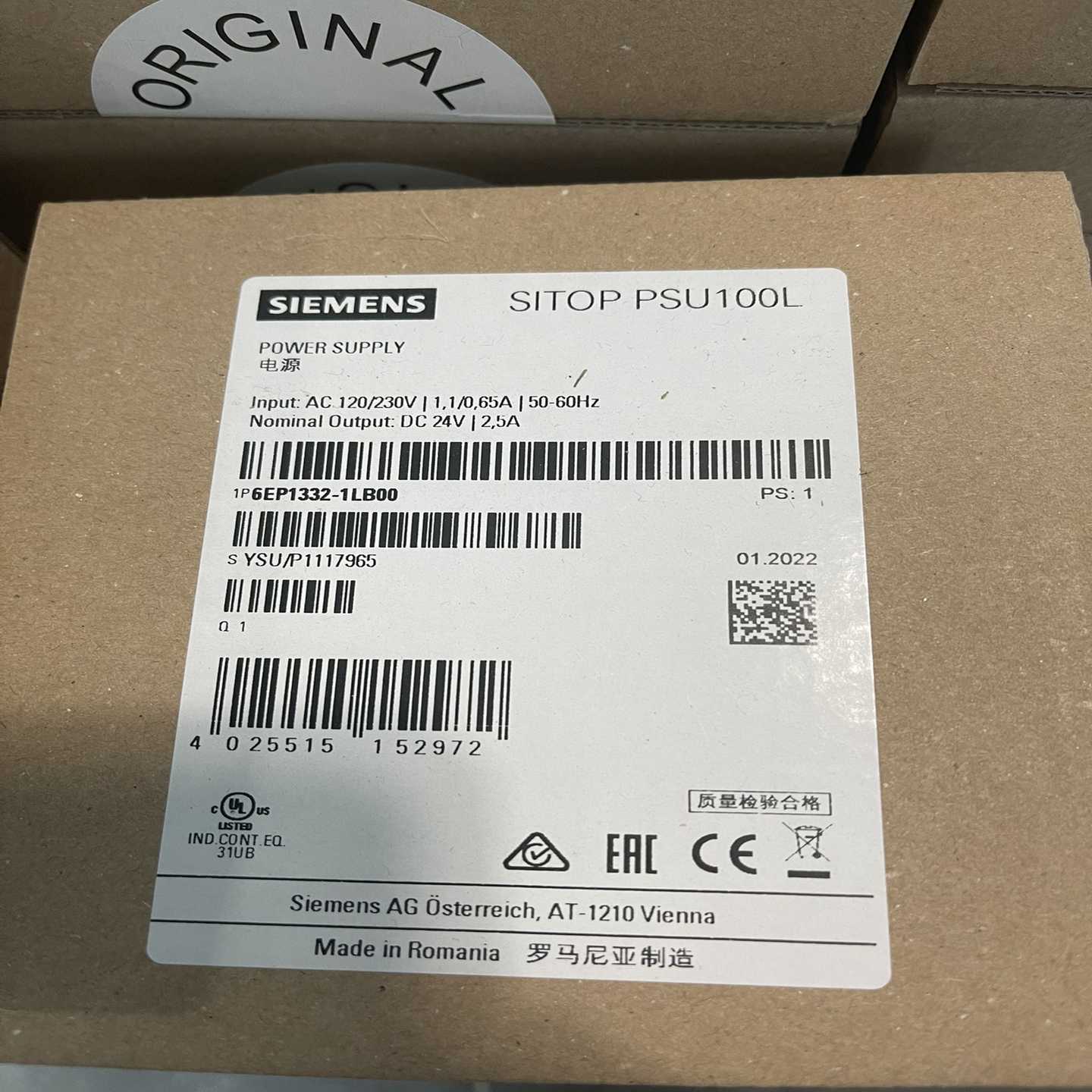 6EP1332-1LB00SITOP电源PSU100L适用