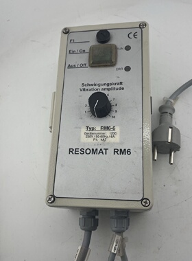 RESOMAT RM66 VIBRATION CONTROLLER 230V 6A 4AT USED  WORKING