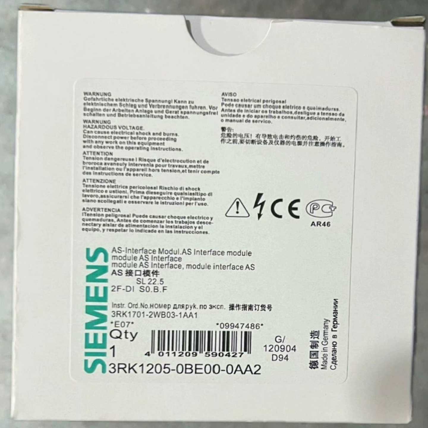 询价西门子AS接口模块3RK1205-0BE00-0AA2，质量