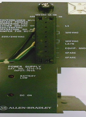 ALLENBRADLEYPOWERSUPPLYCATALOGNO:1771-PA,SERIESBAMP