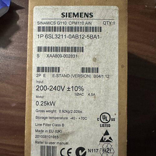 询-6SL32110AB125BA1变频器正