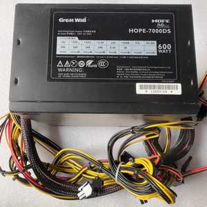 拆机长城电源HOPE-7000DS,额定600瓦。成色一般，-询价客服