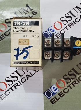 FUJIELECTRICTR-3NTHERMALOVERLOADRELAYRANGE34-50AMPFR