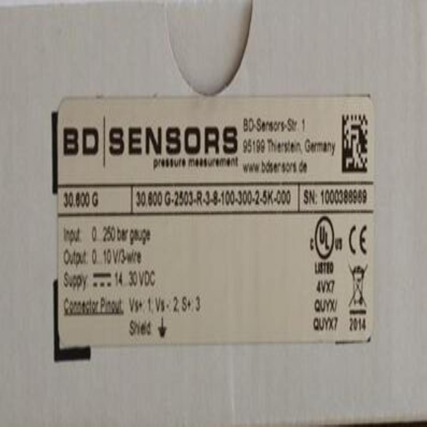 议价-德国BDSENSORS压力传感器30.600G-2503-R-3-8-100-300-2-5K