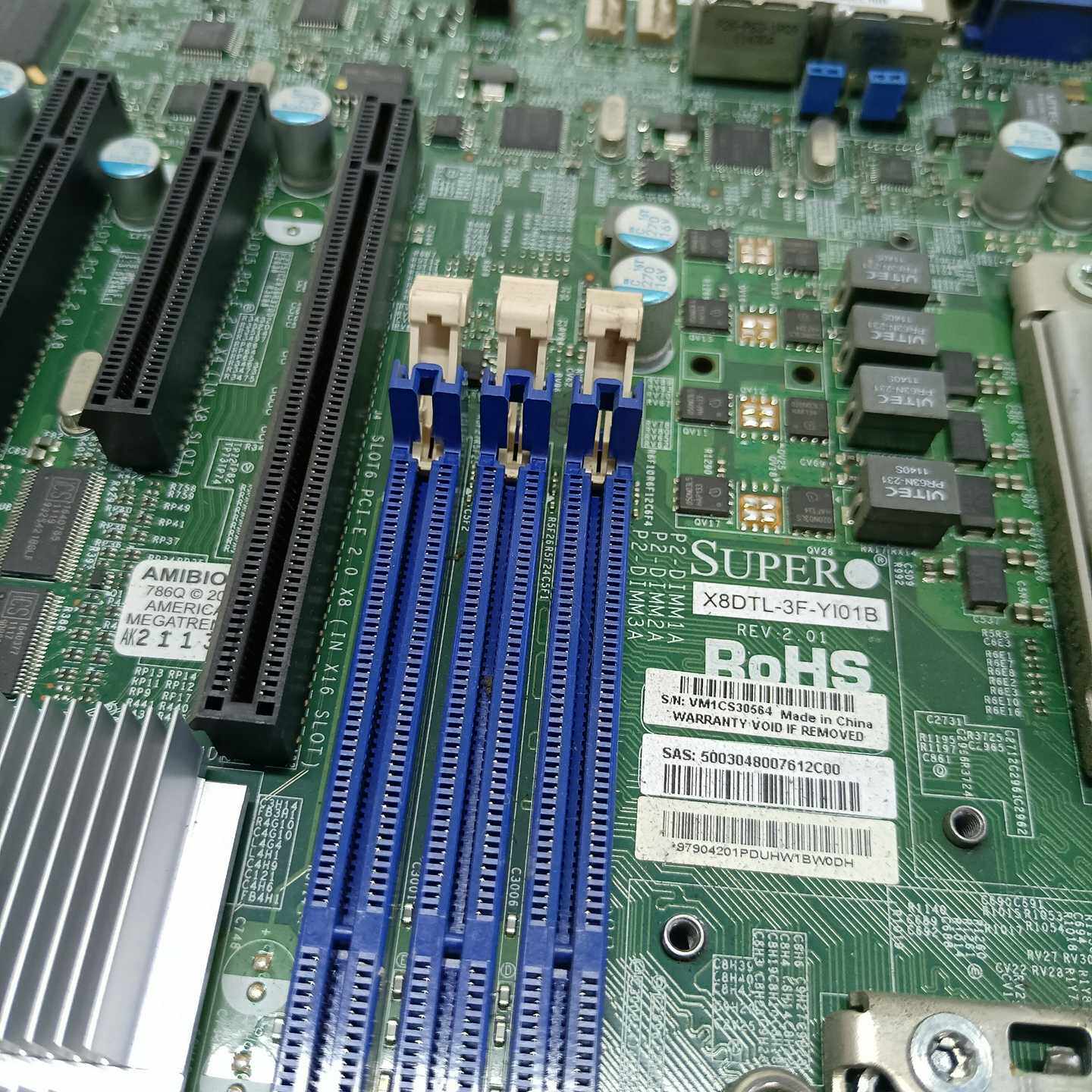 （议价）超微SUPERX8DTL-3F服务器主板，双CPU插槽，支