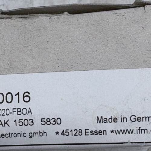 IFM ELECTRONIC IB0016 IBE2020FBOA INDUCTIVE SENSOR x1