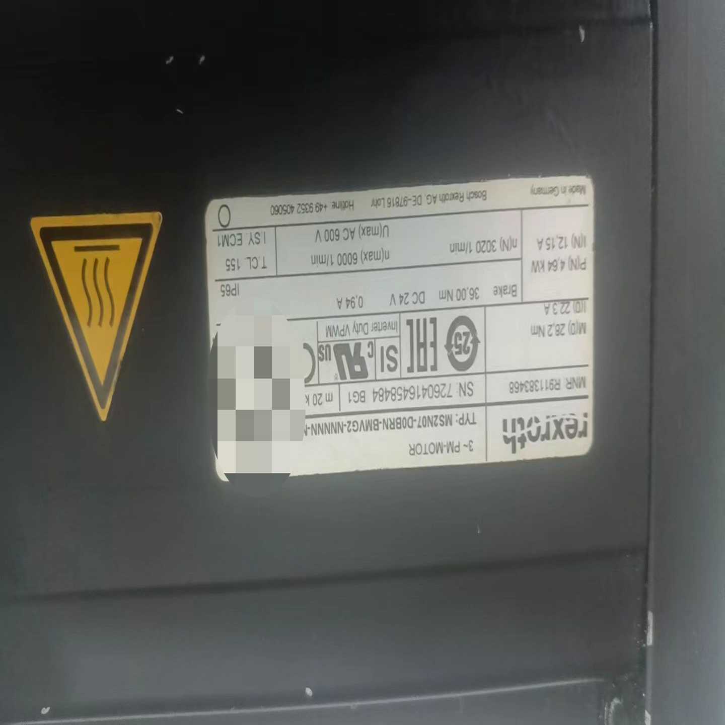 询价力士乐伺服电机MS2N07-D0BRN-BMVG2-NNN