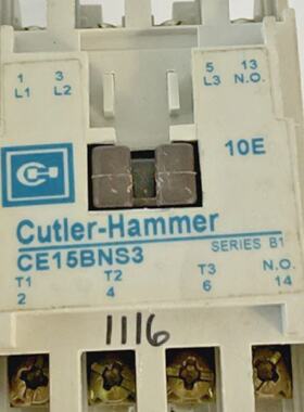 EATON CE15BNS3AB CONTACTOR SER.B1 SIZEB 110120V COIL 5060HZ