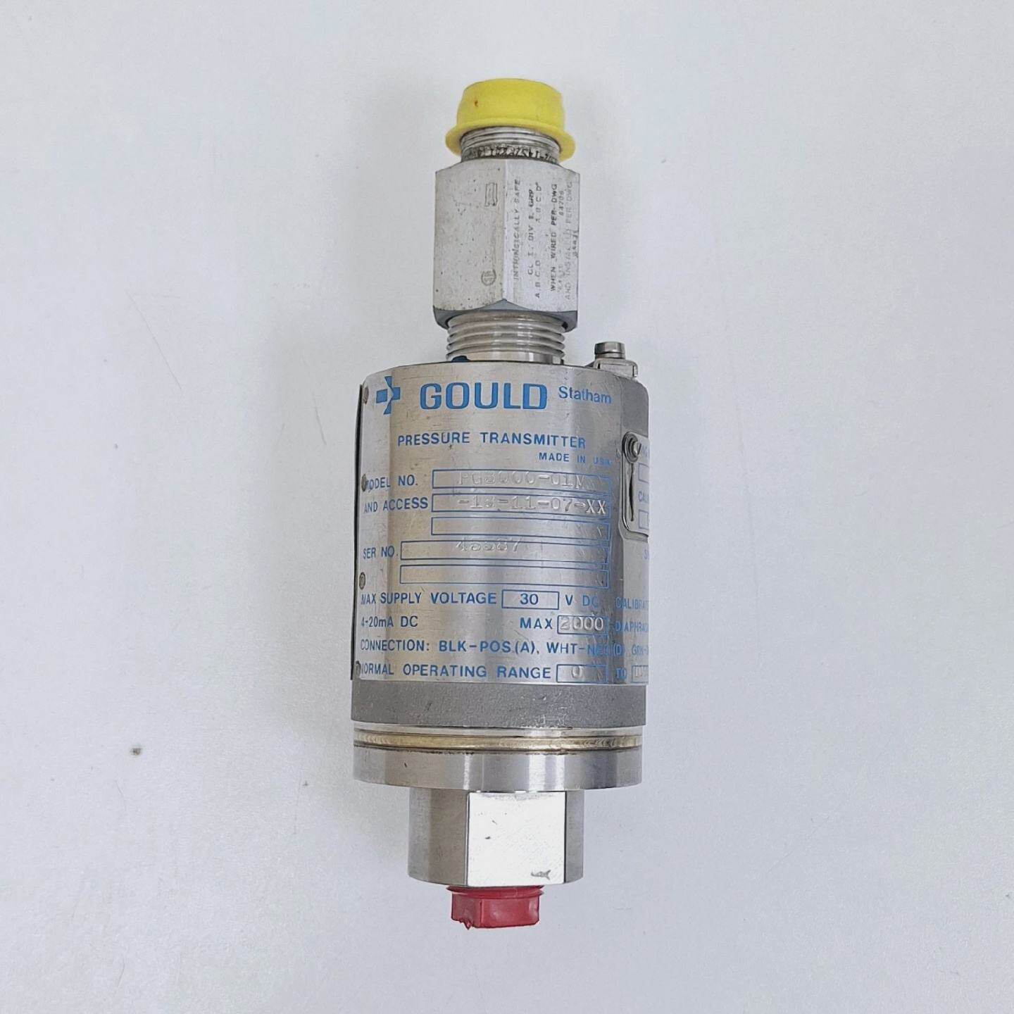 Gould Statham PG300001M181107XX Pressure Transmitter