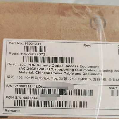 华为MA5822S 24GE+24POTS 10G GPON