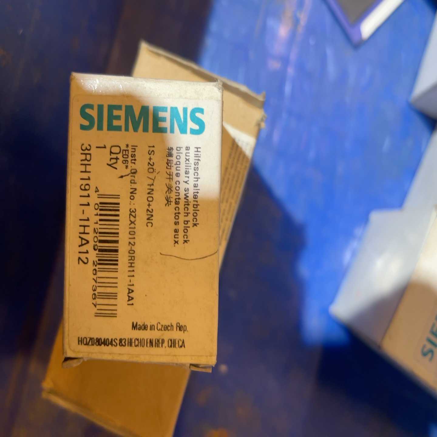 【议价】辅助开关块3RH1911-1HA121S2O1NO适用