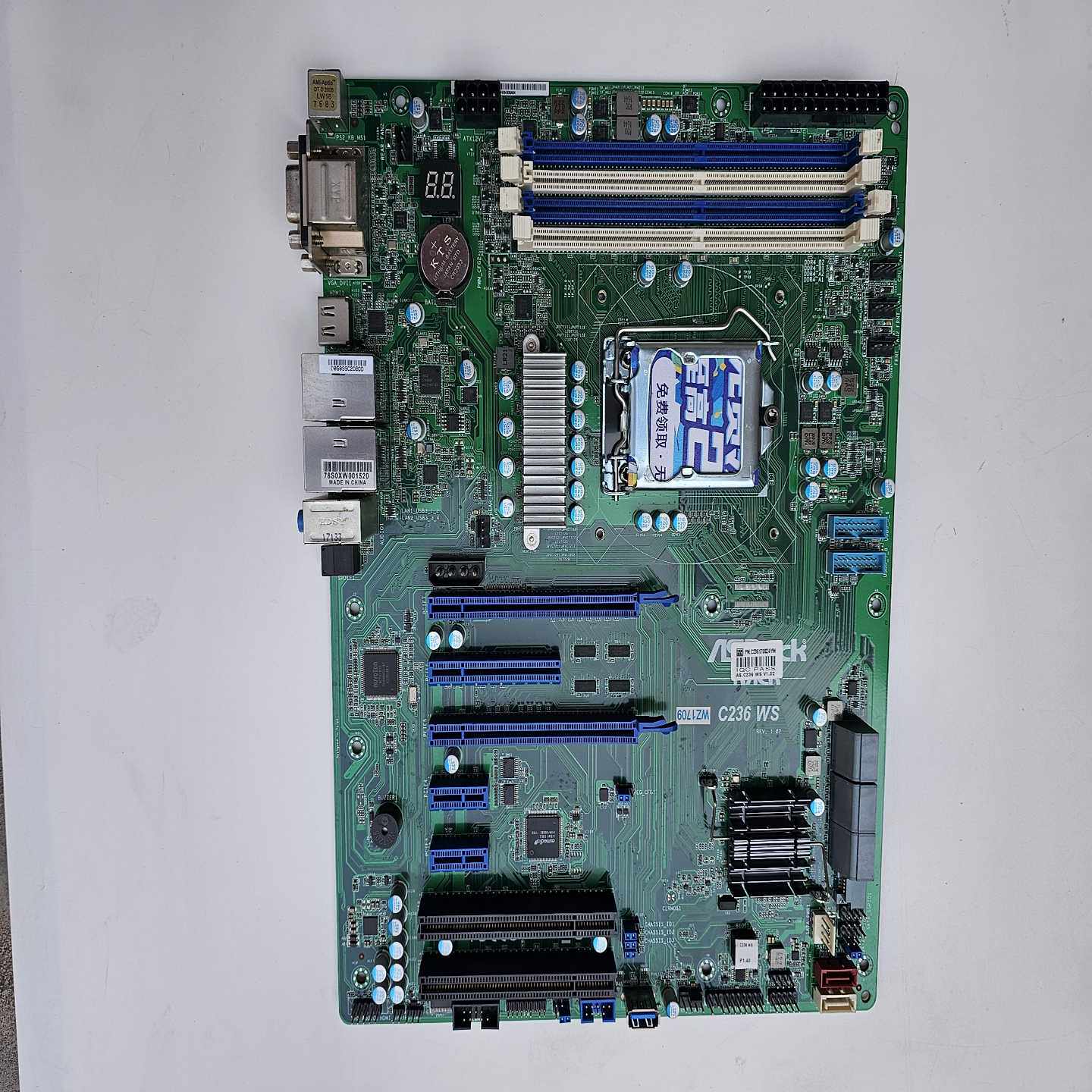 （议价）华擎C236WS主板，支持E3-V5V6CPUi系6