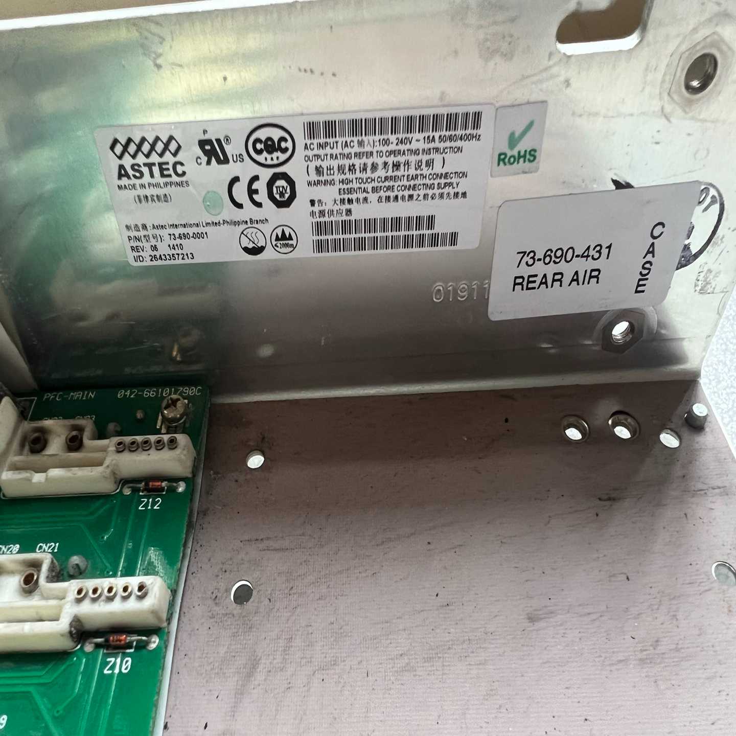 议价73-690-0001雅达ASTEC电源底座7个仔模块座