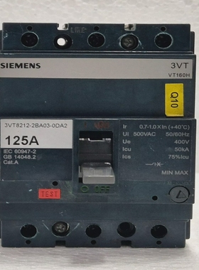 西门子3VTVT160H断路器3VT8212-2BA03-0DA2125A